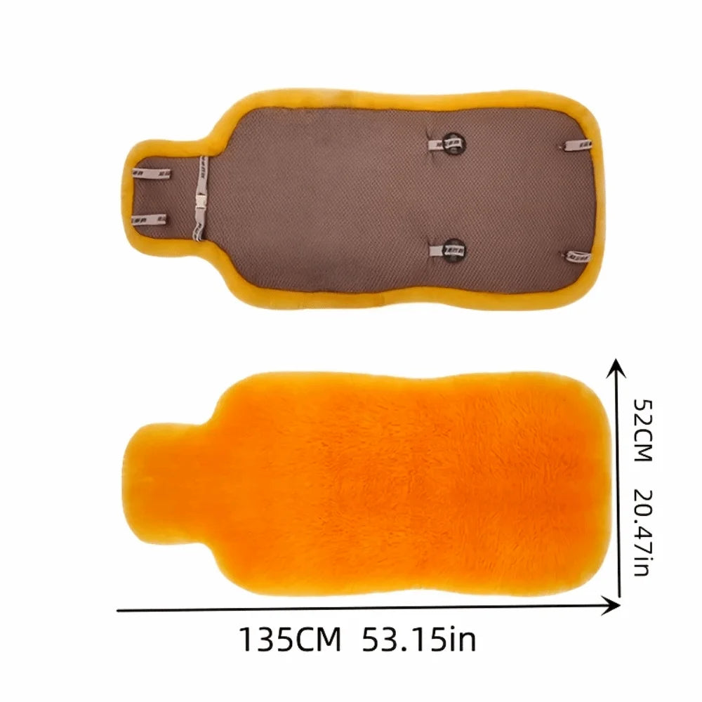 New Warm Car Seat Covers Fluffy Universal Auto Seat-Cover Mat Full Cover Wool Velvet Seats Protector Car Front Seat
