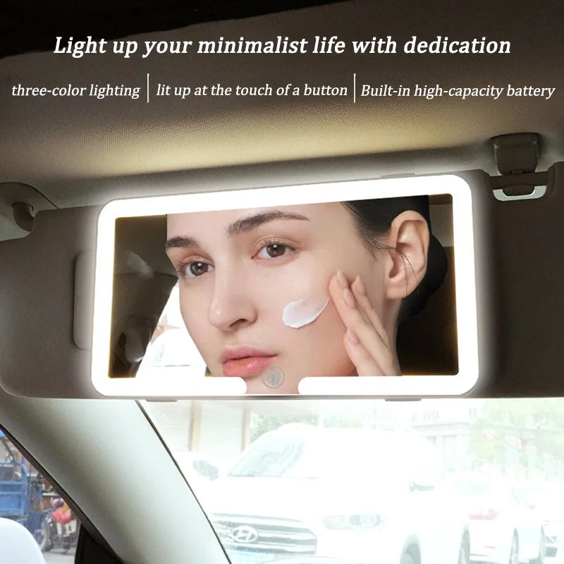 GlowVisor™ LED Makeup Mirror 🚗💡 Flawless Anywhere
