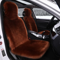 New Warm Plush Car Seat Covers Universal Wool Velvet Auto Seat-Cover Mat Full Cover Fluffy Seats Protector Car Front Seat