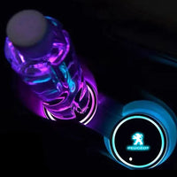 Car Water Cup Mat Drink Holder For Peugeot 106 107 206 207 208 301 307 308 406 407 408 508 607 2008 3008 4008 5008 GT RCZ Rifter