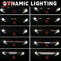 Scan Starting Led Car Hood Light Strip Decorative Lamp Flexible DRL Daytime Running Lights Auto Headlight Strips Car Assecories