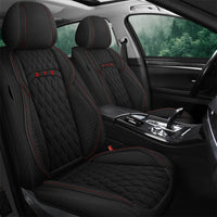 Universal Flax Car Seat Covers for Jeep Cherokee WK2 WJ 2004 2014 Patriot Wrangler Compass 2007 2019 Renegade for Vehicle Parts