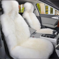 New Warm Car Seat Covers Fluffy Universal Auto Seat-Cover Mat Full Cover Wool Velvet Seats Protector Car Front Seat