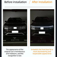 150cm LED Daytime Running Light Scan Starting Car Hood Decorative Lights DRL Auto Engine Hood Guide Decorative Ambient Lamp 12V