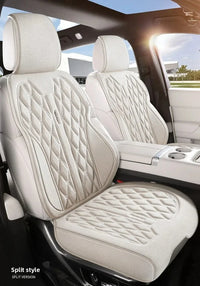 Universal High Quality Linen Car Seat Full Cover Breathable Flax Luxury Sedan SUV. Seat Cushion Seats Car Full Cover Protection