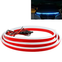Scan Starting Led Car Hood Light Strip Decorative Lamp Flexible DRL Daytime Running Lights Auto Headlight Strips Car Assecories