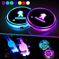 Car Water Cup Mat Drink Holder For Peugeot 106 107 206 207 208 301 307 308 406 407 408 508 607 2008 3008 4008 5008 GT RCZ Rifter