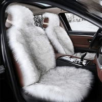 New Warm Car Seat Covers Fluffy Universal Auto Seat-Cover Mat Full Cover Wool Velvet Seats Protector Car Front Seat