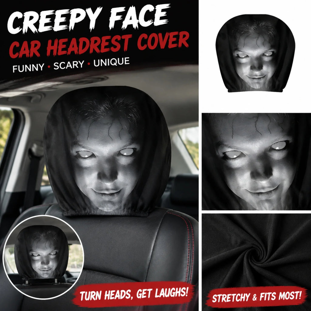 SmileRide™ Headrest Covers 🚗😄 – Cute Comfort for Every Drive