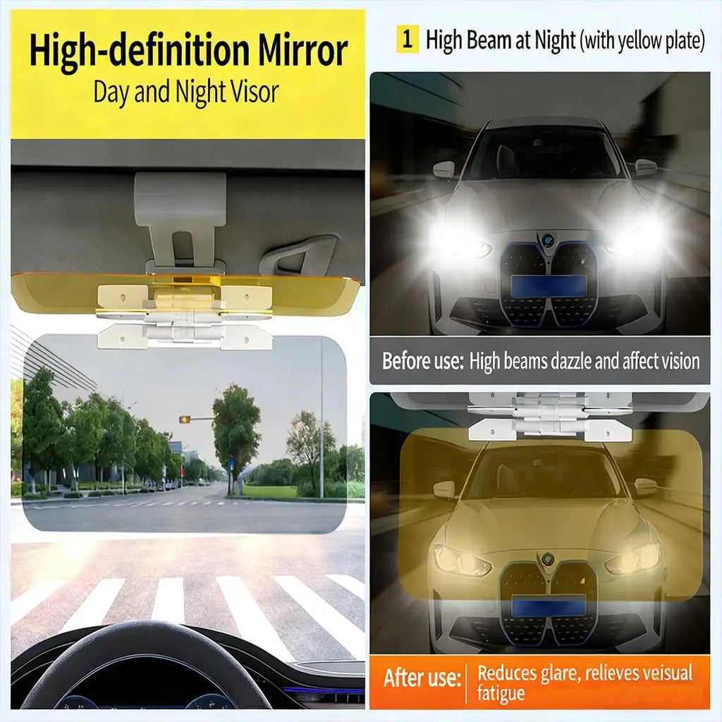 ClearDrive™ Visor Shield 🌤️ — Day & Night Anti-Glare Protection