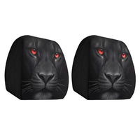 2Pcs Breathable Car Seat Pillowcase Lightweight Stylish Interior Decor Funny Cartoon Pattern Headrest Covers for Themed Parties