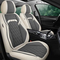 Universal Flax Car Seat Covers for Jeep Cherokee WK2 WJ 2004 2014 Patriot Wrangler Compass 2007 2019 Renegade for Vehicle Parts