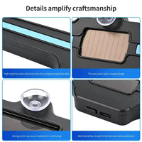 No Wiring Solar Car Rear Windshield Warning Light Suction Cup LED Anti Rear-End Collision Strobe Flash Light Auto Atmoshere Lamp