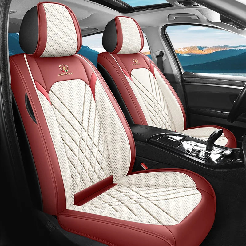 Five-Seat Car Seat Covers Full Wrap Simple Design Multiple Color Options Universal Fit for Most Cars