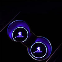 Car Water Cup Mat Drink Holder For Peugeot 106 107 206 207 208 301 307 308 406 407 408 508 607 2008 3008 4008 5008 GT RCZ Rifter