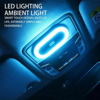 Car Interior Light USB Rechargeable Magnetic Reading Lights Lightweight Car LED Ambiance Light With Double Colors For Reading