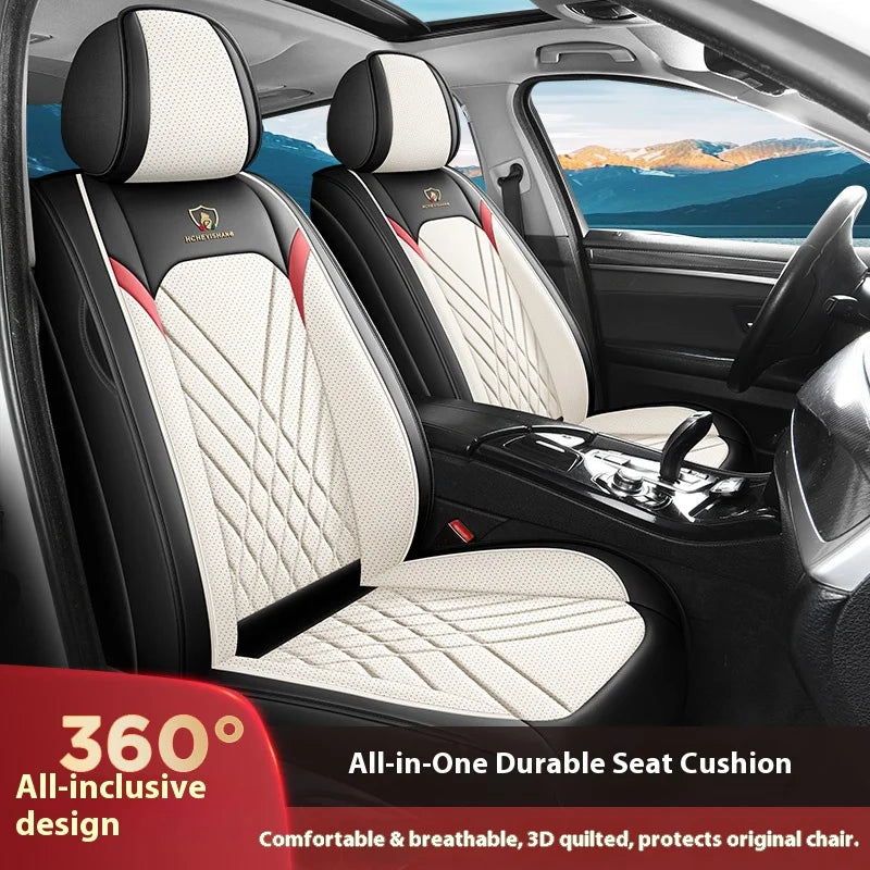 Five-Seat Car Seat Covers Full Wrap Simple Design Multiple Color Options Universal Fit for Most Cars