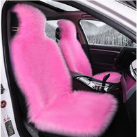 New Warm Car Seat Covers Fluffy Universal Auto Seat-Cover Mat Full Cover Wool Velvet Seats Protector Car Front Seat