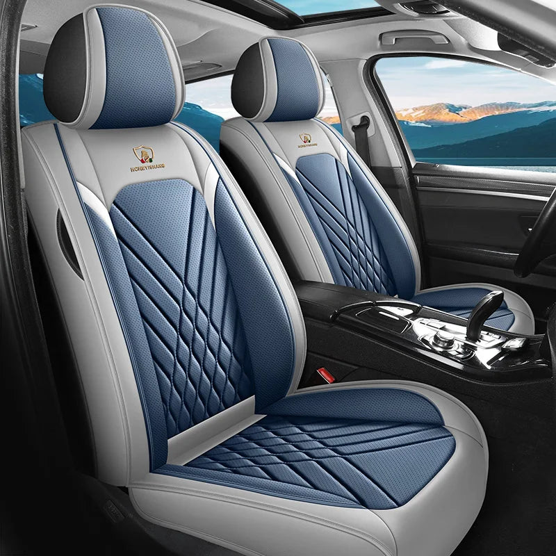 Five-Seat Car Seat Covers Full Wrap Simple Design Multiple Color Options Universal Fit for Most Cars
