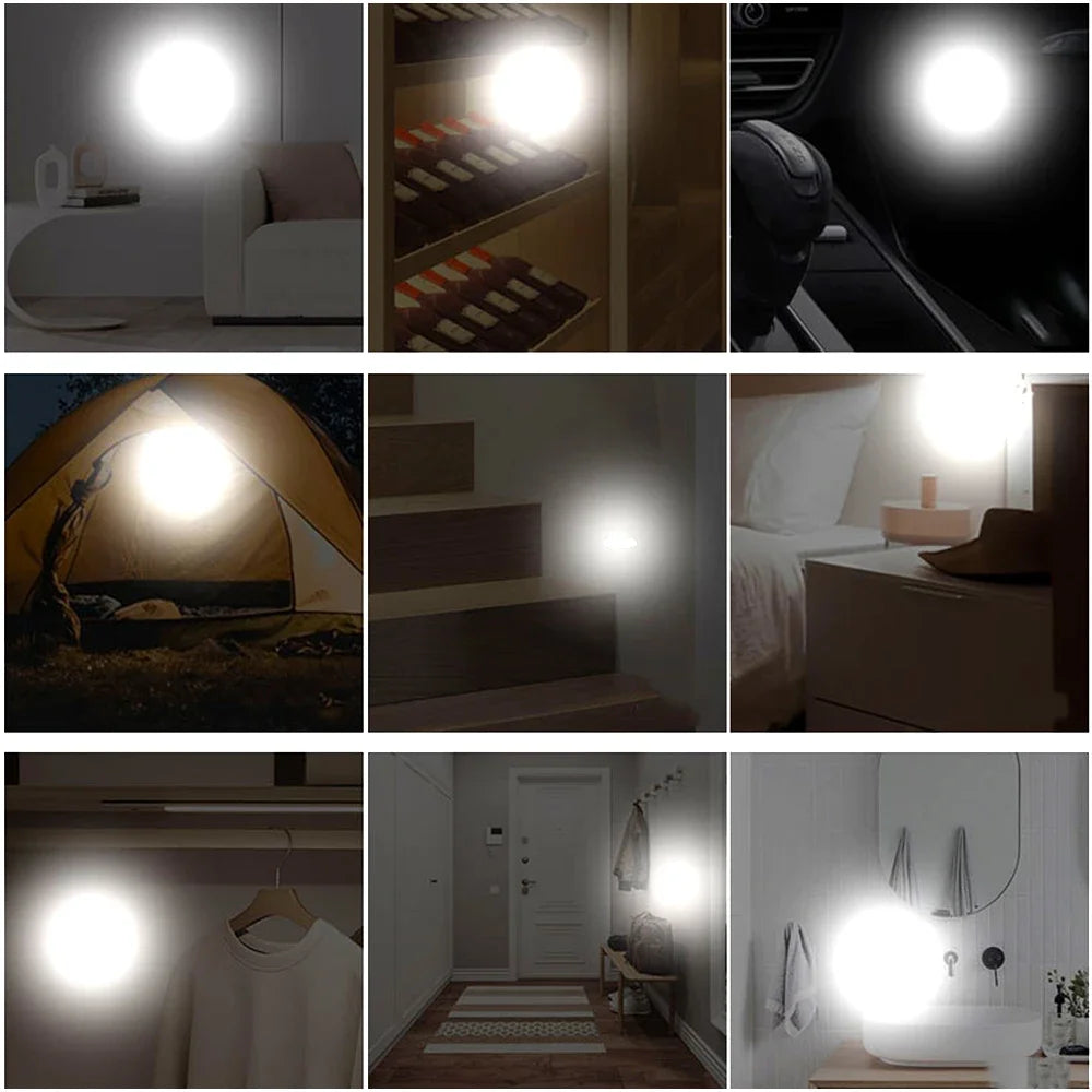 Car Interior Light USB Rechargeable Magnetic Reading Lights Lightweight Car LED Ambiance Light With Double Colors For Reading