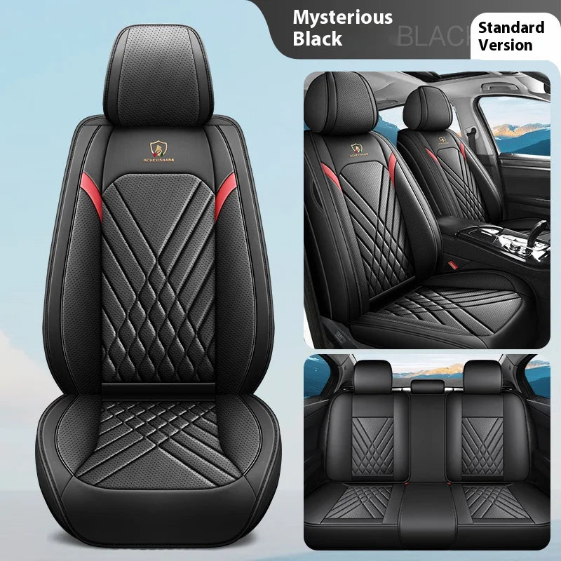 Five-Seat Car Seat Covers Full Wrap Simple Design Multiple Color Options Universal Fit for Most Cars