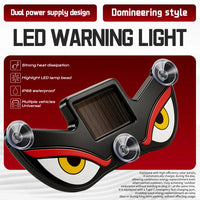 Solar Car Window Devil Eyes Driving Warning Strobe Lights LED Ambient Lights Windshield LED Demon Eyes Car Lights Accessories