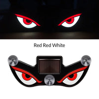 Solar Car Window Devil Eyes Driving Warning Strobe Lights LED Ambient Lights Windshield LED Demon Eyes Car Lights Accessories