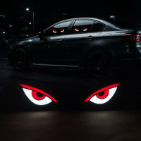 Solar Car Window Devil Eyes Driving Warning Strobe Lights LED Ambient Lights Windshield LED Demon Eyes Car Lights Accessories