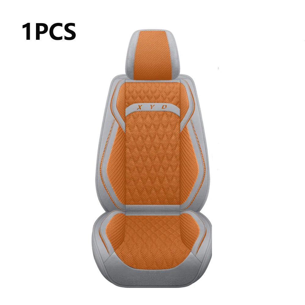 Universal Flax Car Seat Covers for Jeep Cherokee WK2 WJ 2004 2014 Patriot Wrangler Compass 2007 2019 Renegade for Vehicle Parts