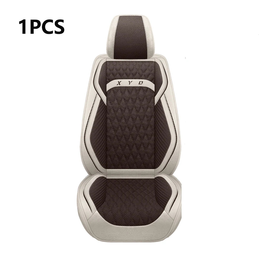 Universal Flax Car Seat Covers for Jeep Cherokee WK2 WJ 2004 2014 Patriot Wrangler Compass 2007 2019 Renegade for Vehicle Parts
