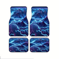 4PCS Personality Print Car Floor Mats for Renault Megane Clio Captur Duster Volvo Xc90 Xc60 S60 S90 Dacia Duster Car Accessories