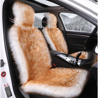 New Warm Car Seat Covers Fluffy Universal Auto Seat-Cover Mat Full Cover Wool Velvet Seats Protector Car Front Seat