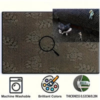 VIKAMA Crown Print Car Trunk Mat, Universal Fit Anti-dirty Cargo Liner, Luxury Auto Interior Protector for All Models