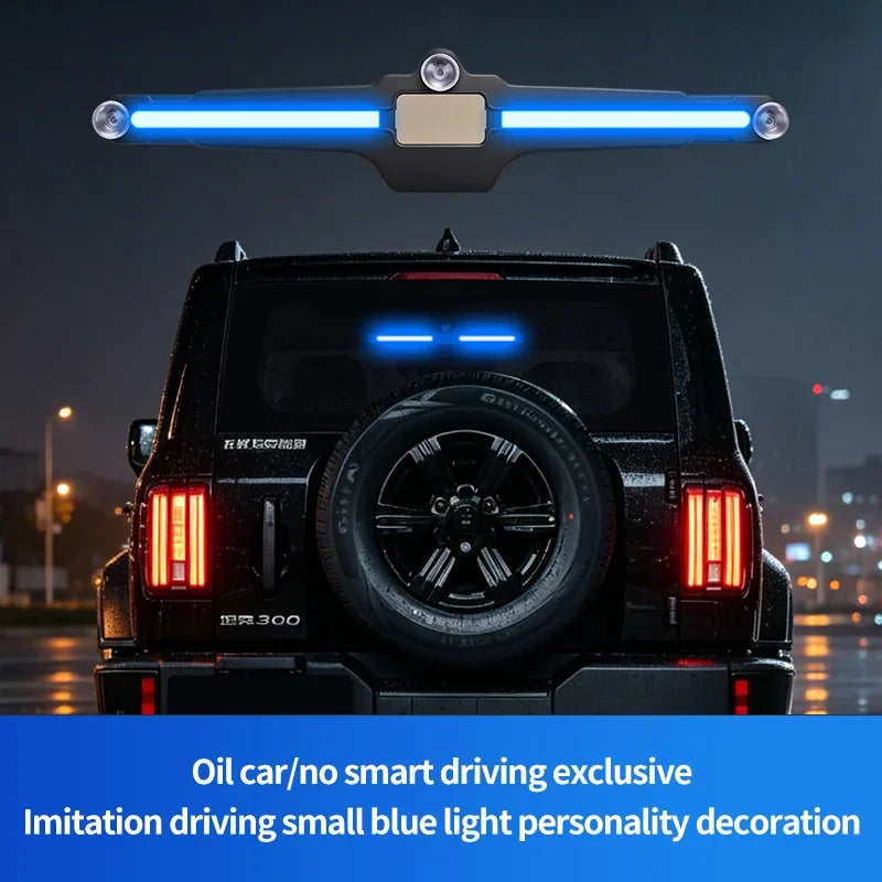 No Wiring Solar Car Rear Windshield Warning Light Suction Cup LED Anti Rear-End Collision Strobe Flash Light Auto Atmoshere Lamp
