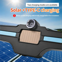 No Wiring Solar Car Rear Windshield Warning Light Suction Cup LED Anti Rear-End Collision Strobe Flash Light Auto Atmoshere Lamp