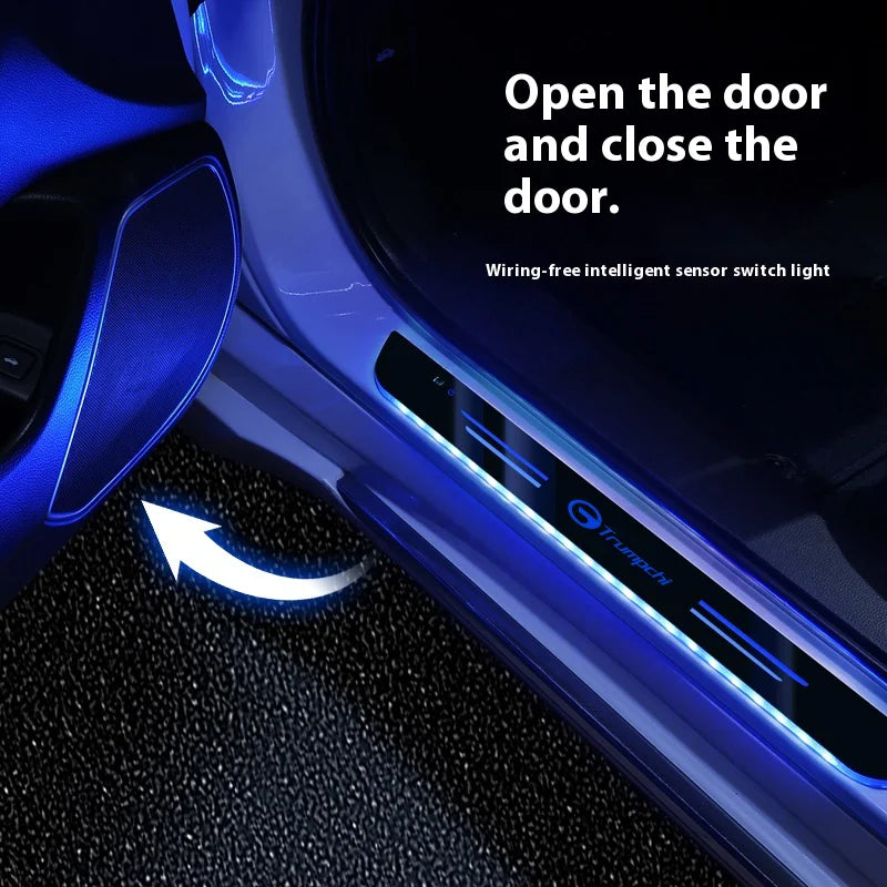 Car LED Wireless Threshold Light For Trumpchi GAC Ga3 Ga4 Ga6 M6 S7 M8 E9 ES9 Gm8 Gs3 Gs4 Gs5 Auto interior accessories
