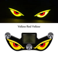 Solar Car Window Devil Eyes Driving Warning Strobe Lights LED Ambient Lights Windshield LED Demon Eyes Car Lights Accessories
