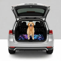 Floral Butterfly Print Trunk Liner Trunk Mat Luggage Mat Suitable for Sedan SUV Machine-Washable Cargo Mat for Pet Car Decor