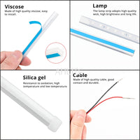 1/2/4pcs Car Warning Signal Lamp Auto Door Light Strip Flexible Welcome Parking Strobe Anti Collision Led Decoration Accessories