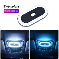 Car Interior Light USB Rechargeable Magnetic Reading Lights Lightweight Car LED Ambiance Light With Double Colors For Reading
