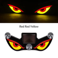 Solar Car Window Devil Eyes Driving Warning Strobe Lights LED Ambient Lights Windshield LED Demon Eyes Car Lights Accessories